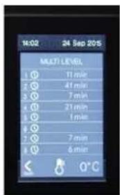 14:02 24 Sep 2015 MULTI LEVEL 1 11 min 2 41 min 3 7 min 4 21 min 5 1 min 6 7 min 7 6 min 8 6 min 0°C