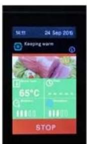 14:11 24 Sep 2015 Keeping warm 65°C STOP
