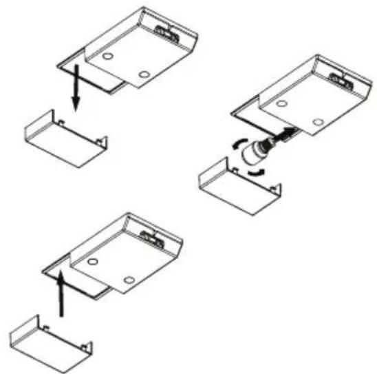 Romo RCS2233W - Výměna žárovky osvětlení v chladicím prostoru - 1