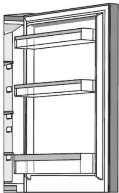 GORENJE NRK612AXL4 - DVEŘNÍ REGÁLY - 2