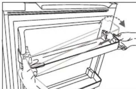 GORENJE R49DPW - Instalace přihrádky dvířek - 1