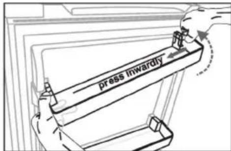 press inwardly