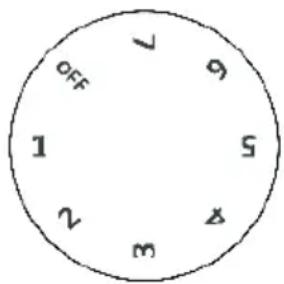 1 2 3 5 6 7 OFF