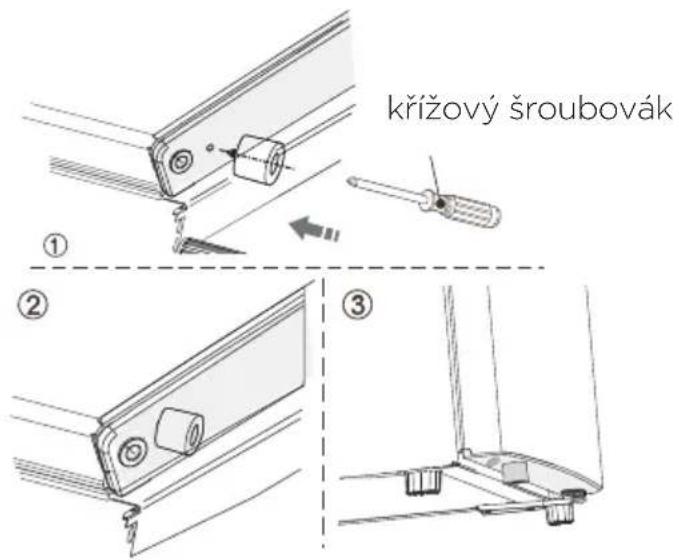 křížový šroubovák ① ② ③