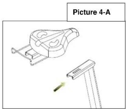 HMS Premium M0907 - Unscrew the screw nut and washer from the seat - 2
