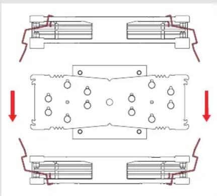 Noctua NH-U14S DX-4677 - Removing the fans1 - 1