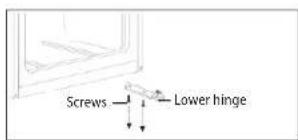 Screws Lower hinge
