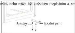 Technical diagram of an oven with labeled components and internal layout, showing numbered parts and decorative patterns.