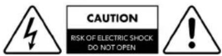 CAUTION RISK OF ELECTRIC SHOCK DO NOT OPEN