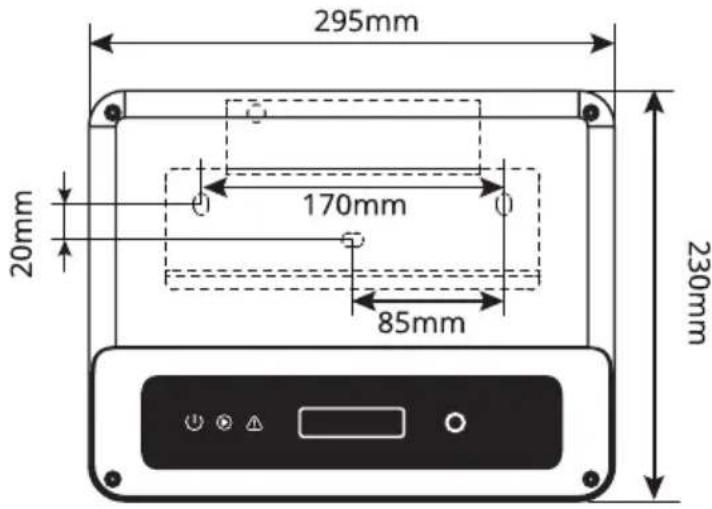 295mm 20mm 170mm 85mm 230mm