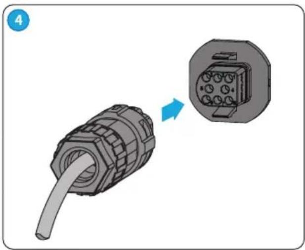 Goodwe 3000-XS - Connecting the RS485 Cable - 15