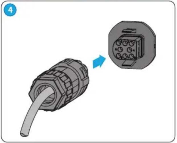 Goodwe 3000-XS - Connecting the RS485 Cable - 10