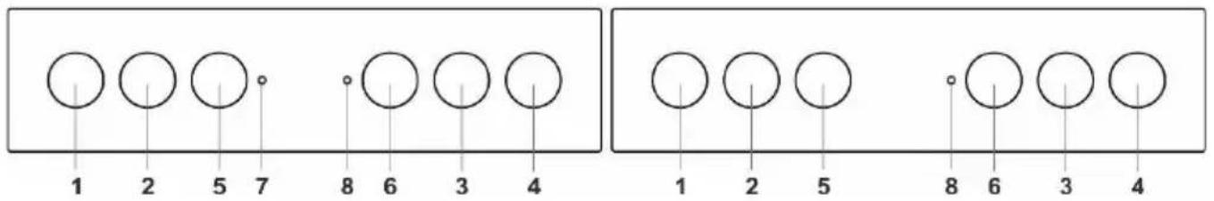 1 2 5 7 8 6 3 4 1 2 5 8 6 3 4