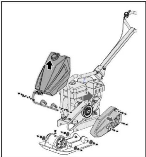 STANLEY SGC-8000N - Wymiana paska - 4