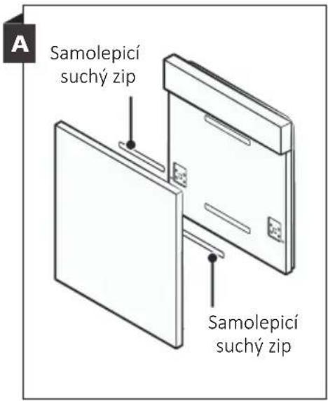 A Samolepicí suchý zip Samolepicí suchý zip