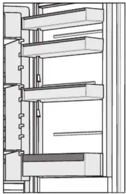 GORENJE NRKI418EA0 - NASTAVITELNÉ PŘIHRÁDKY DVEŘÍ - 2