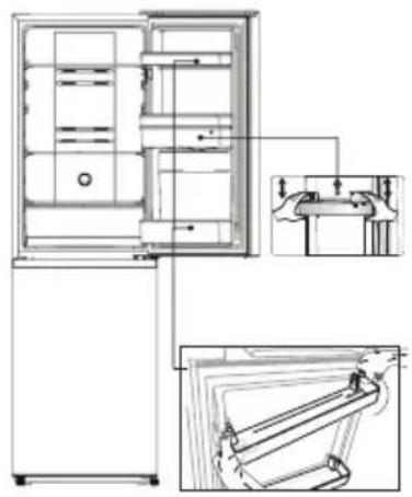 GORENJE NRK418DCS4 - ZMĚNA SMĚRU OTVÍRÁNÍ DVÍŘEK - 8