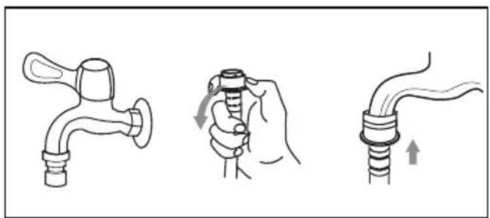 Illustration of three different pipe fittings (tire, bulb, and tube) with arrows indicating adjustment or movement (no text or symbols)