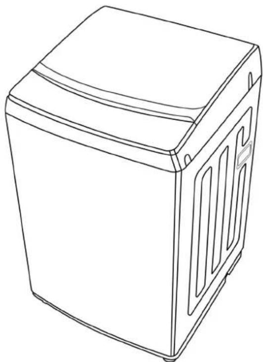 Line drawing of a compact microwave oven with front panel and side vent (no text or symbols)