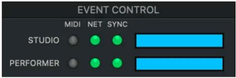 EVENT CONTROL MIDI NET SYNC STUDIO PERFORMER
