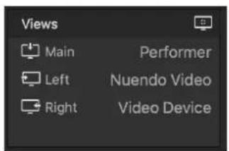 Views Main Performer Left Nuendo Video Right Video Device