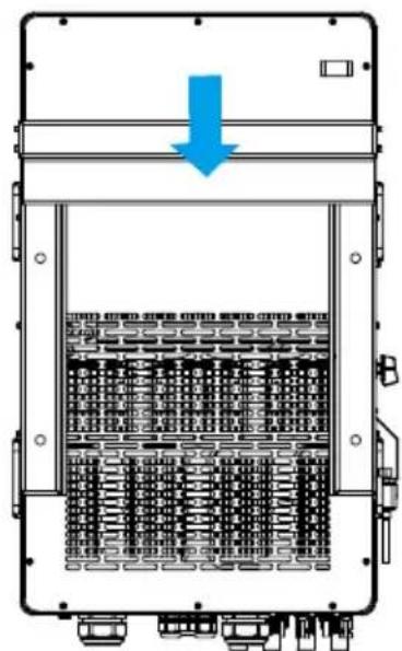 Deye SUN-25K-SG01HP3-EU-BM2 - Mounting the inverter - 2