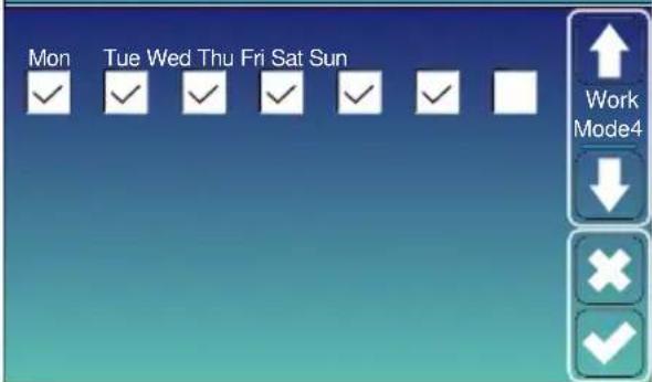 Mon Tue Wed Thu Fri Sat Sun Work Mode4 ↓ × ✓