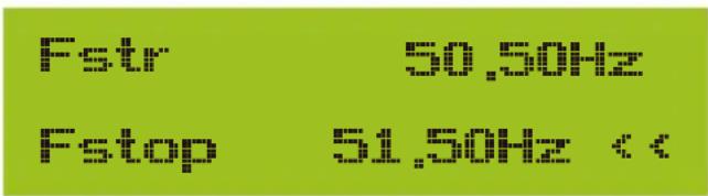 Fstr 50,50Hz Fstop 51,50Hz <<