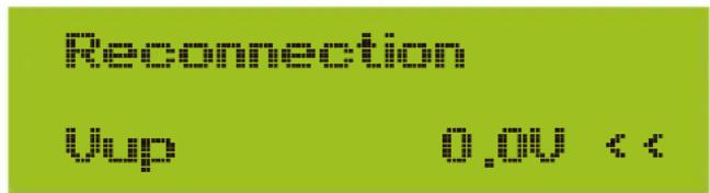 Reconnection Up 0.0V <<