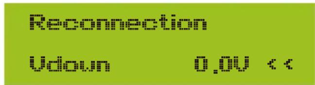 Reconnection Udown 0.00 <