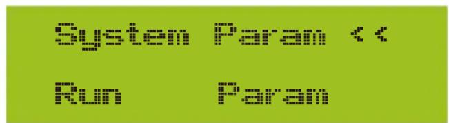 System Param Run Param