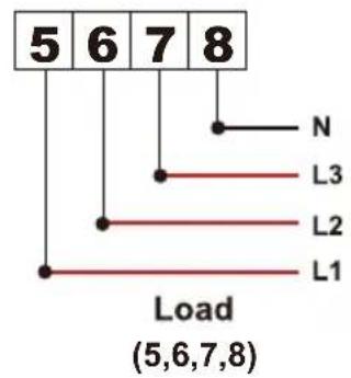 5 6 7 8 N L3 L2 L1 Load (5,6,7,8)