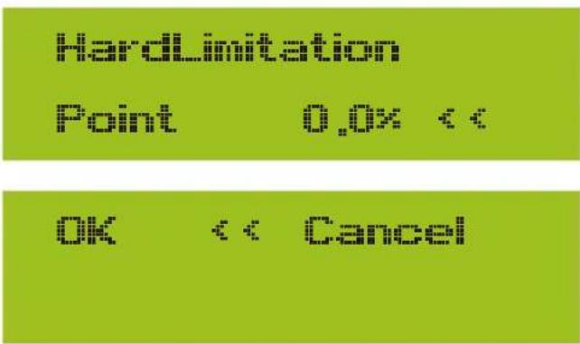 HardLimitation Point 0.0x < = OK < Cancel