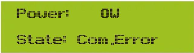 Power: ON State: Com.Error