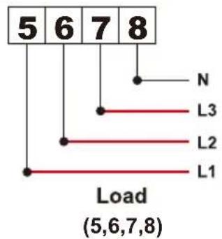 5 6 7 8 N L3 L2 L1 Load (5,6,7,8)