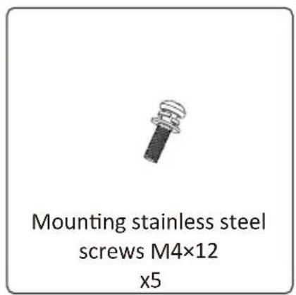 Mounting stainless steel screws M4×12 x5