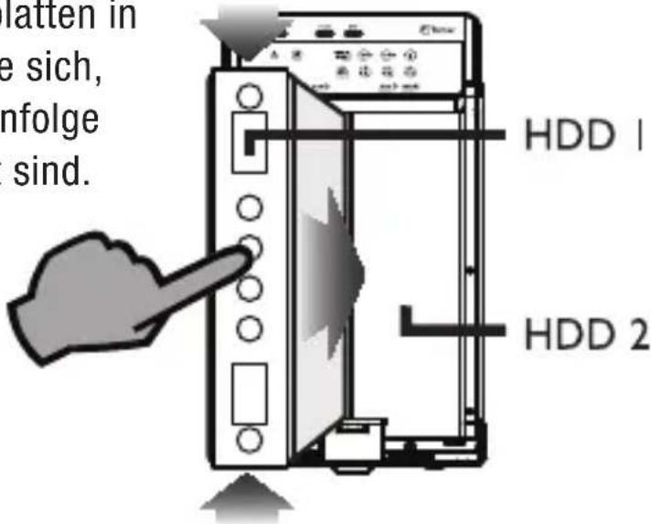 latten in e sich, nfolge sind. HDD 1 HDD 2