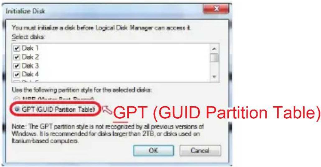 Fantec QB-X2U31R - Ausgewählter GPT Modus für Festplatten über 2TB - 1