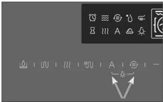 Diagram with symbolic icons and arrows, likely representing a process or flow with directional arrows and labeled symbols.
