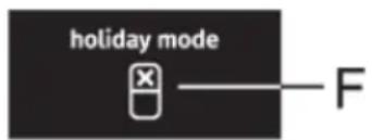 holiday mode F
