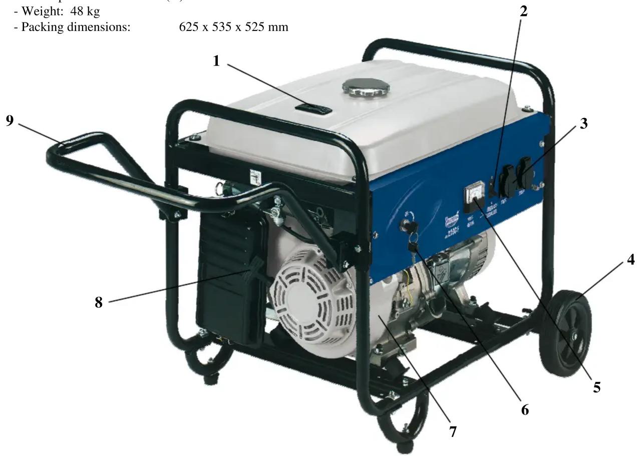 - Weight: 48 kg - Packing dimensions: 625 x 535 x 525 mm 1 2 3 4 5 6 7 8 9