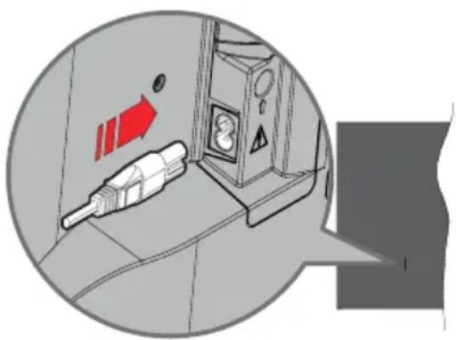 ECG 55USL231 - Plugging into power - 1