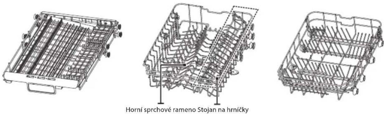 Horní sprchové rameno Stojan na hrníčky