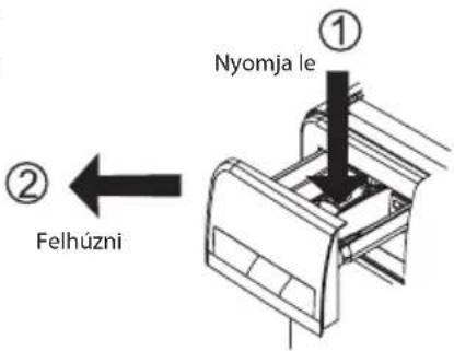 Nyomja le ① ② Felhúzni