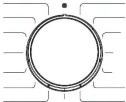 ECG EWF 701000 BlackLine - Gumb za izbiro programa - 1