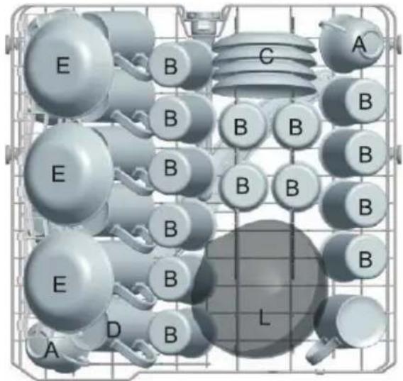 ECG EDF 6066 QWD - Plnění horního koše - 2
