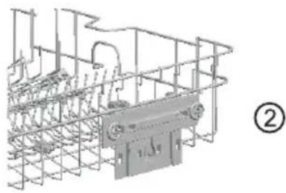 ECG EDF 6066 QWD - Adjusting the upper basket - 2