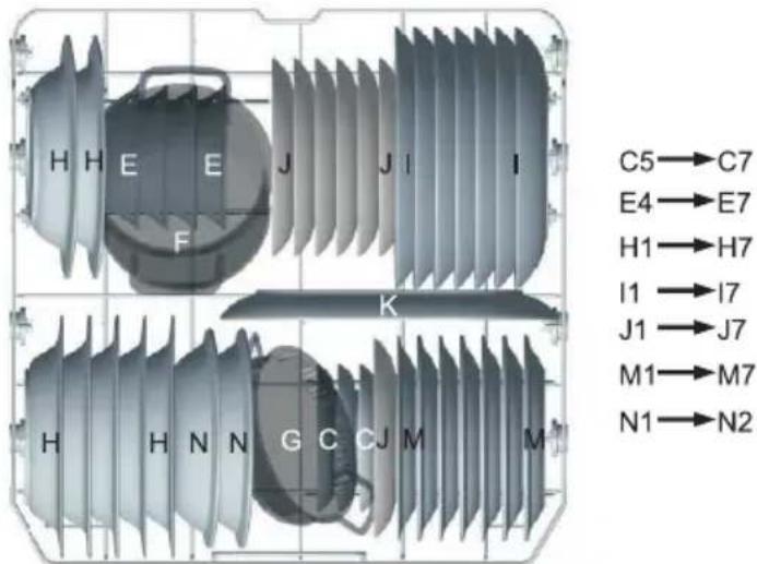 ECG EDF 6066 QWD - Filling the lower basket - 1