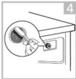 ECG EWT 70120 - Cleaning the inlet filter - 4