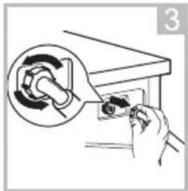 ECG EWT 70120 - Cleaning the inlet filter - 3